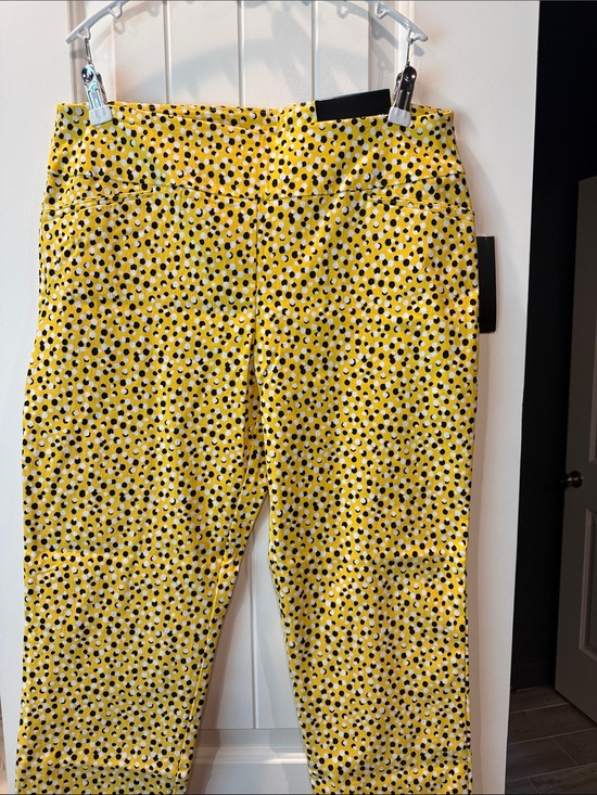 Attyre Pants - Attyre Yellow Polka Dot Women's Chinos